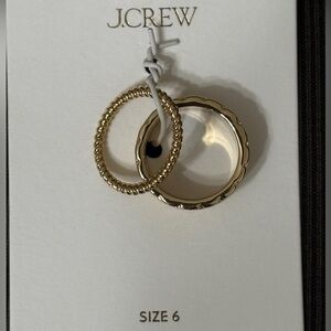 NWT Mesh rings, size 6 Rich Gold